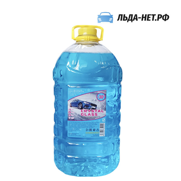 Жидкость незамерзающая синяя “Crystal Glass” от -5 до -35°C
